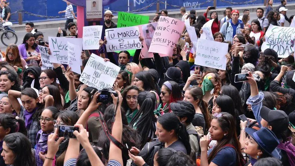 Protests in Mexico on International Women's Day 2022