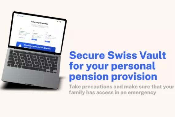 Laptop with description of offering