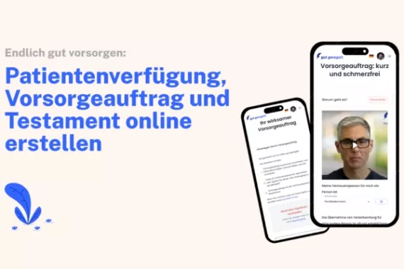 Telefon mit Video, Beschrieb Patientenverfügung