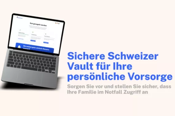 Laptop mit Beschrieb und TExt